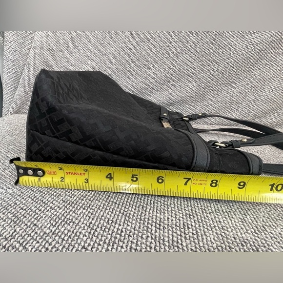 Tommy Hilfiger Black Tote with Gold Hardware - Picture 9 of 16